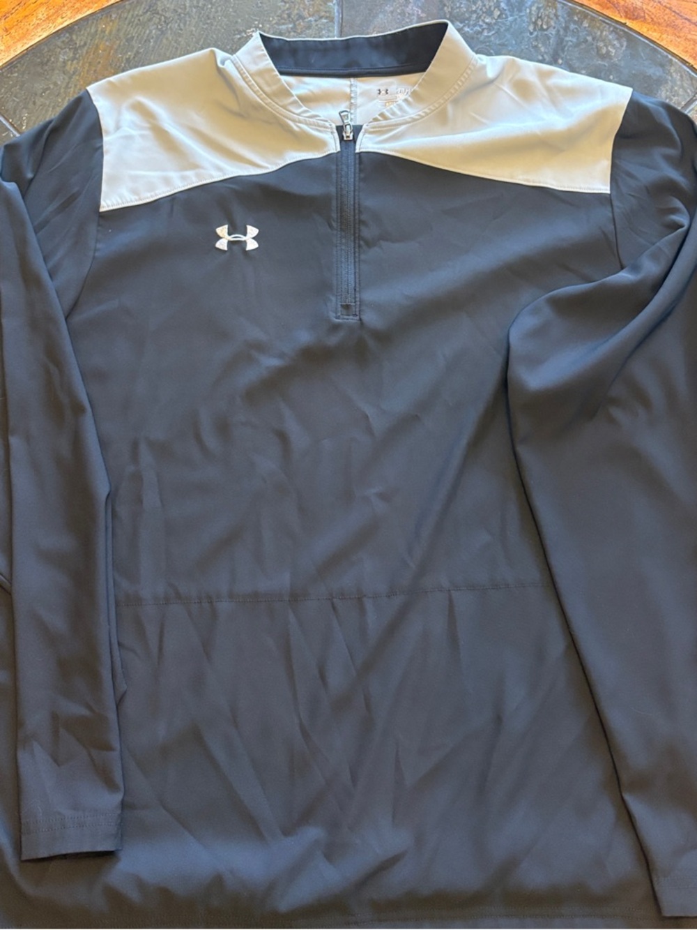 Under Armour Black and Light Gray Lightweight Shirt Jacket